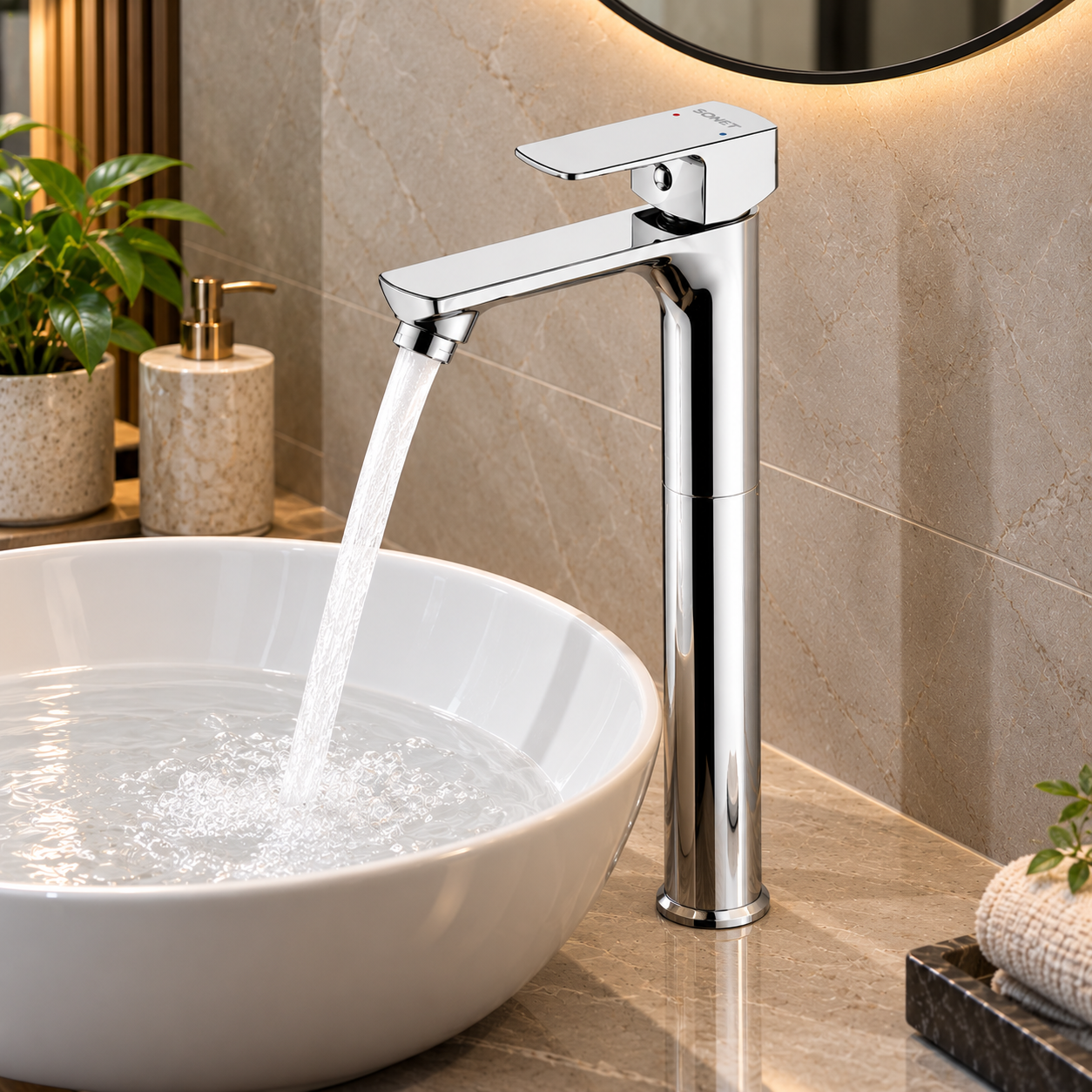 Sonet AURA-110625, tall body single lever mixer